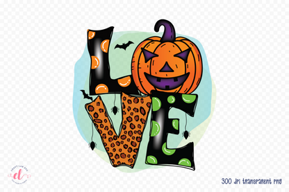 Halloween PNG Sublimation Design -  Love