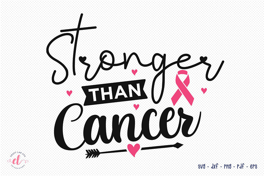 Stronger Than Cancer | Breast Cancer SVG