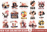 New Year 2024 PNG Sublimation Bundle