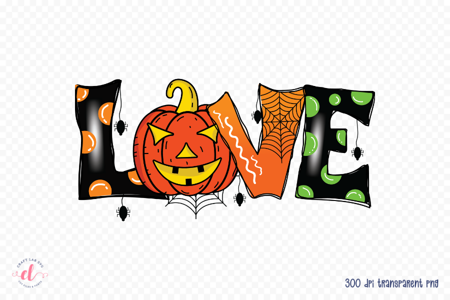 Love PNG | Halloween Sublimation Design