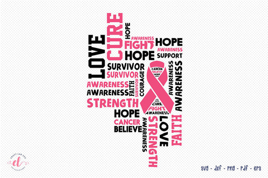 Breast Cancer SVG Design