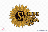 Retro Summer Sublimation - Sunshine Seeker PNG