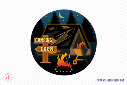 Retro Camping Sublimation - Camping Crew PNG