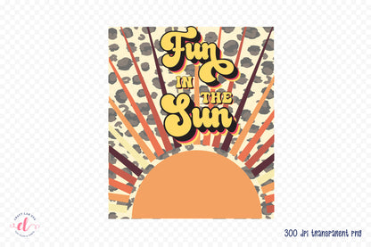 Retro Summer Sublimation, Fun in the Sun PNG