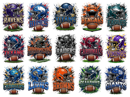 Football Mascot Team PNG Bundle