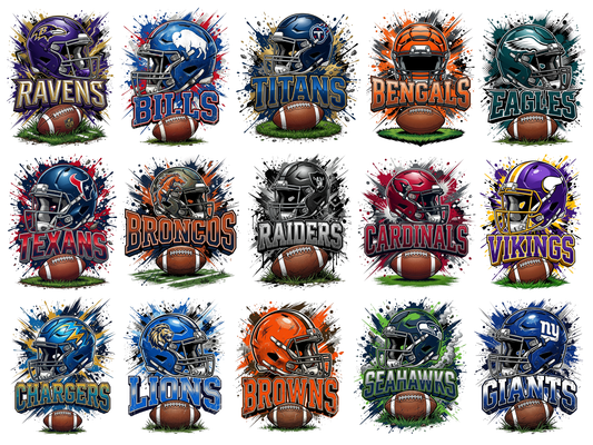 Football Mascot Team PNG Bundle