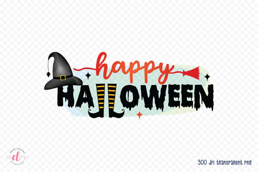 Happy Halloween PNG Sublimation Design