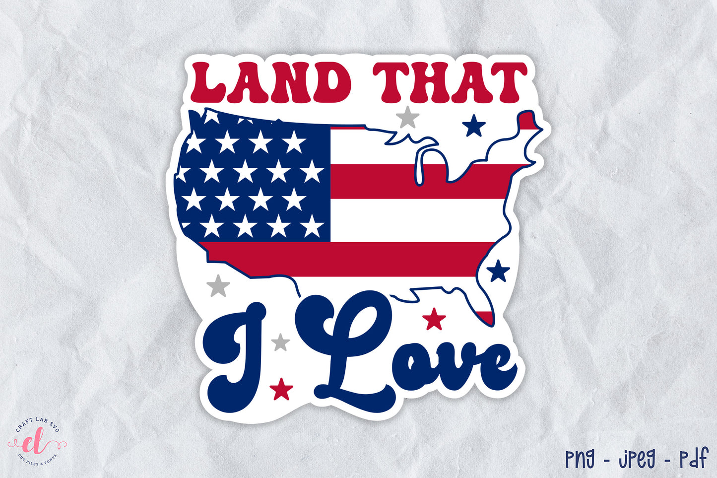 4th of July Sticker - Land That I Love