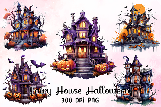 Fairy House Halloween Sublimation Bundle