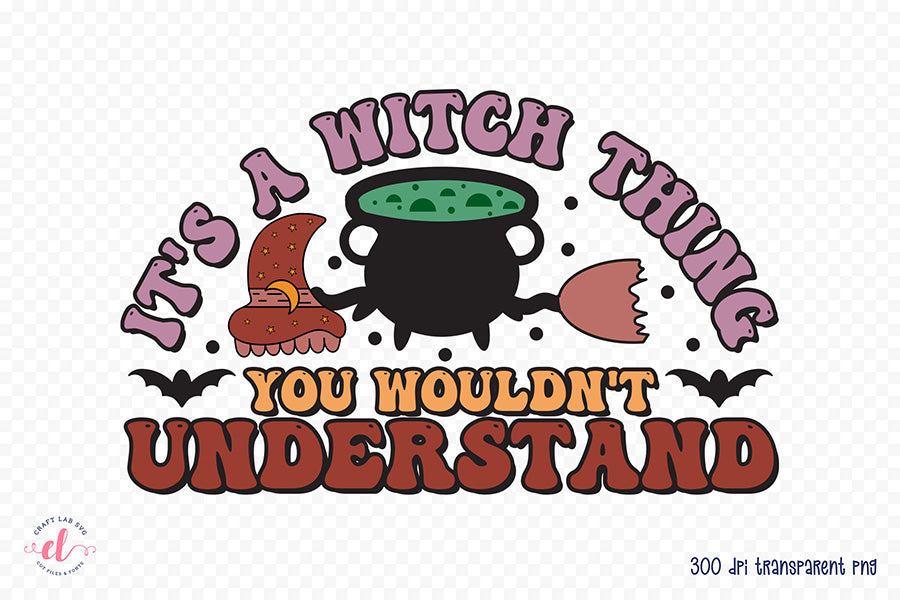 Halloween Witch Sublimation Design PNG