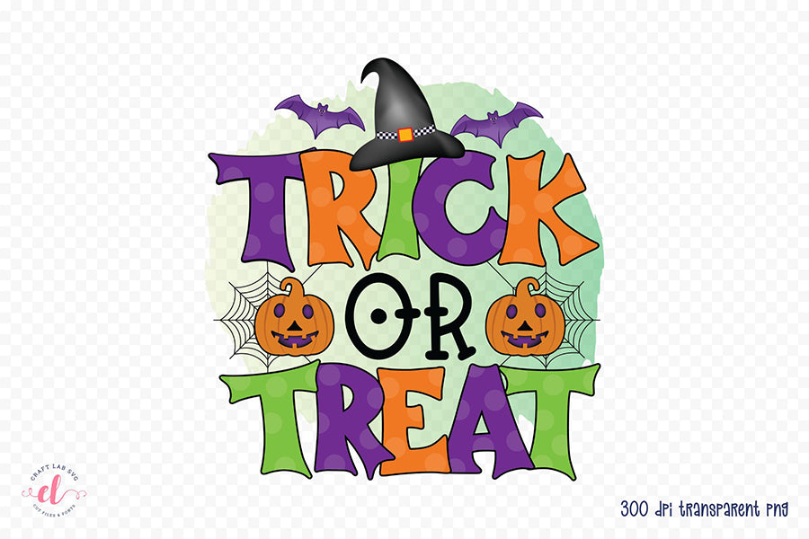 Halloween PNG Sublimation - Trick or Treat