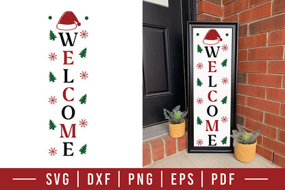 Christmas Porch Sign SVG - Welcome