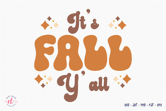 Retro Fall SVG - It's Fall Y'all SVG