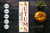 Hello Autumn SVG, Fall Porch Sign SVG