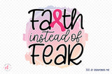 Faith Instead of Fear PNG Sublimation