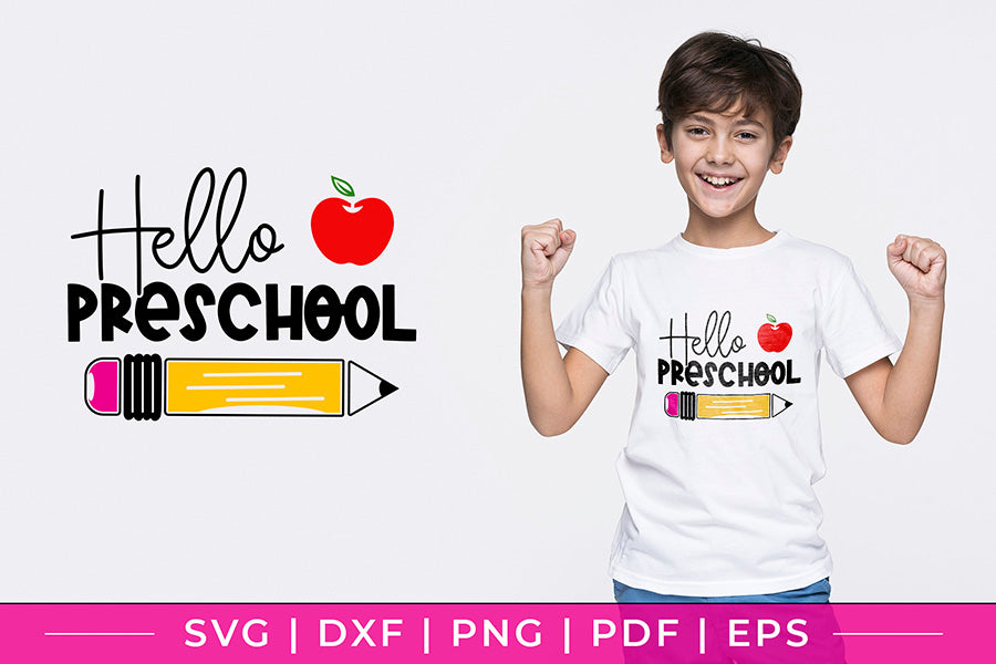 Back to School SVG | Hello Preschool SVG