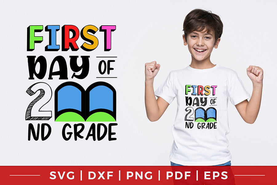 Back to School SVG - First Day of 2nd Grade SVG