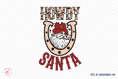 Howdy Santa | Western Christmas Sublimation