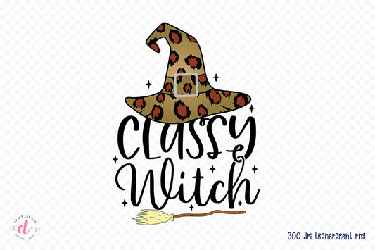 Classy Witch, Halloween Witch Sublimation