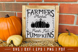 Vintage Fall Sign SVG, Farmers Market Cut File
