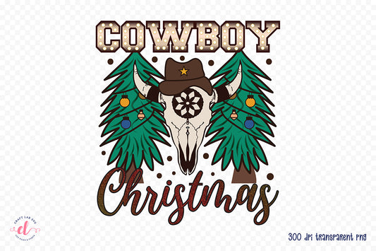 Western Christmas Sublimation - Cowboy Christmas