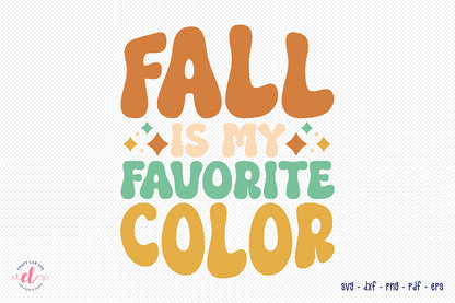 Fall is My Favorite Color, Retro Fall SVG