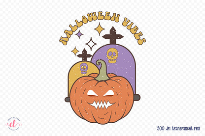 Halloween Vibes PNG Sublimation Design