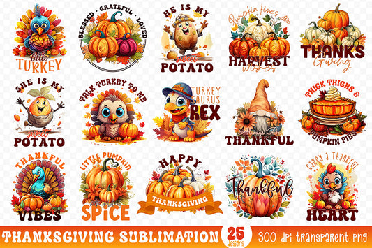 Thanksgiving Sublimation Bundle Vol.3