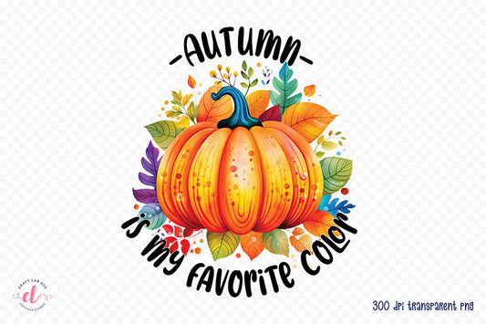 Fall Sublimation Design | Autumn is My Favorite Color