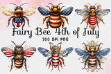 Fairy Bee 4th of July Sublimation Bundle