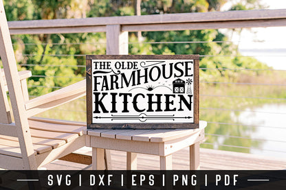 Olde Farmhouse Kitchen | Vintage Kitchen Sign SVG