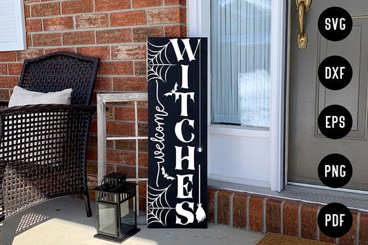 Halloween Porch Sign SVG | Welcome Witches