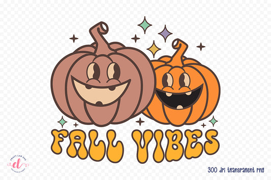 Retro Fall Sublimation Design | Fall Vibes PNG