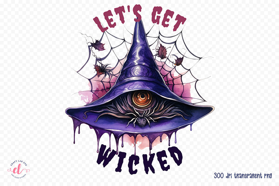 Halloween Sublimation Design - Let's Get Wicked