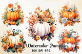 Fairy Watercolor Pumpkin Sublimation Bundle