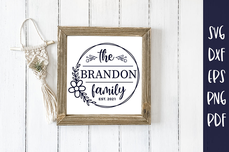 Family Monogram SVG - Monogram SVG