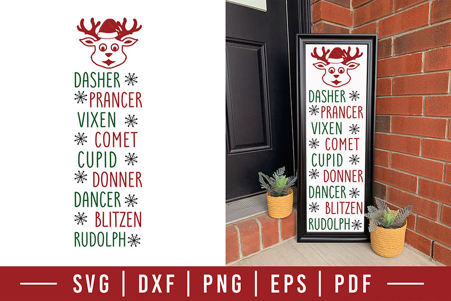 Christmas Porch Sign SVG Cut File