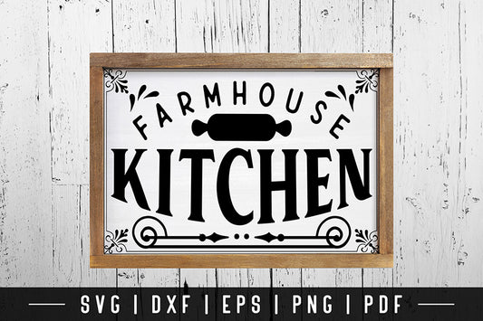 Farmhouse Kitchen SVG | Vinage Kitchen Sign SVG