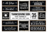 Thanksgiving Sign SVG Bundle