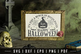 Happy Halloween Vintage Sign SVG Design
