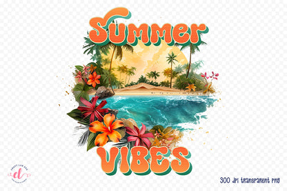 Summer Sublimation Design | Summer Vibes PNG