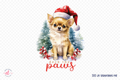 Deck the Paws - Christmas Dog Saying Sublimation