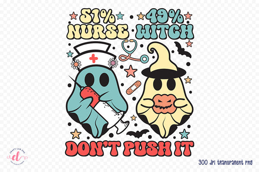 Halloween Nurse PNG Sublimation Design