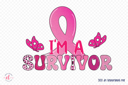 I'm a Survivor | Breast Cancer PNG