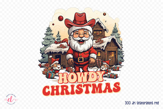 Howdy Christmas PNG Sublimation