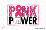 Pink Power PNG | Breast Cancer Sublimation
