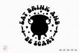 Eat Drink and Be Scary, Retro Halloween SVG