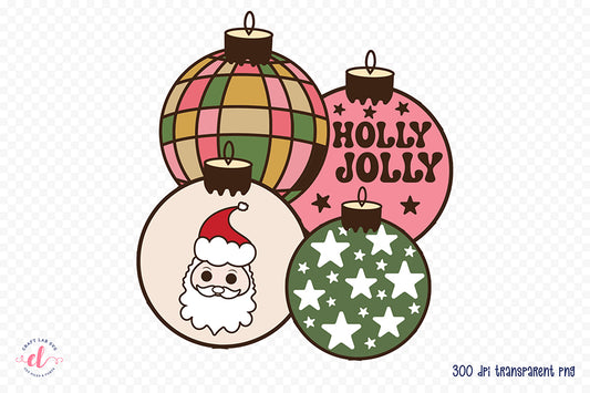 Groovy Christmas Holly Jolly Sublimation