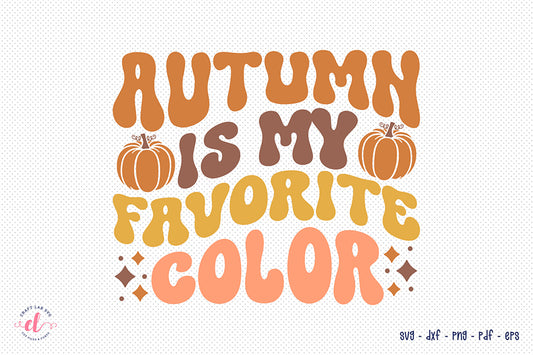 Autumn is My Favourite Color, Retro Fall SVG