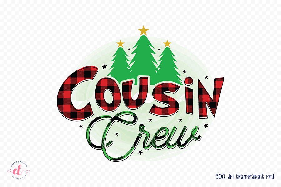 Cousin Crew PNG, Kids Christmas PNG Sublimation